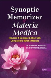 Book cover "Synoptic Memorizer Materia Medica"